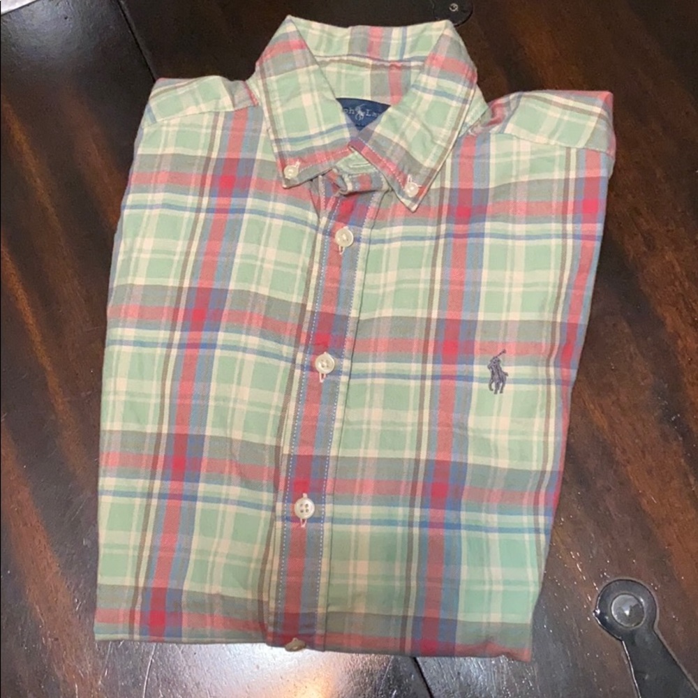 Polo plaid long sleeve shirt